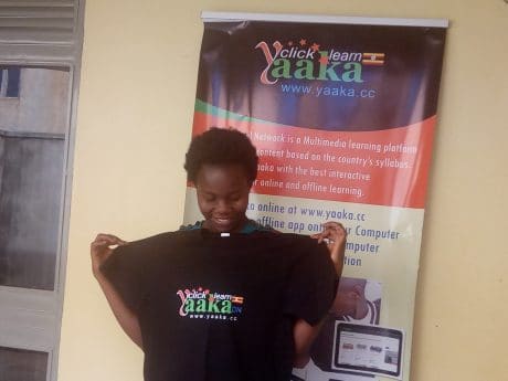 Betty Nakabugo wins a Yaaka Digital Network Tablet Computer 3